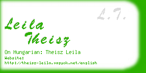 leila theisz business card